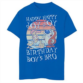 Boys 8-20 Nickelodeon Ren & Stimpy Birthday Boys Bro Joy Graphic Tee