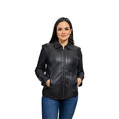 Womens leather 2024 jackets kohls