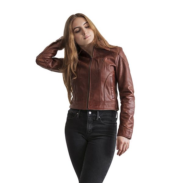 Leather jacket clearance kohl's