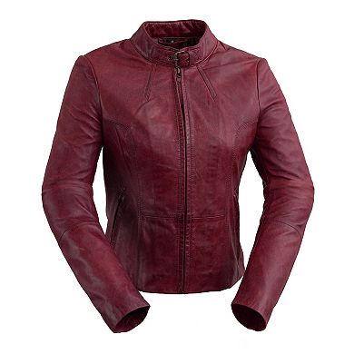Women's Whet Blu Rexie Moto Leather Jacket