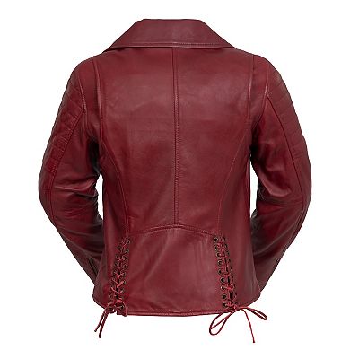 Women's Whet Blu Asymmetrical Moto Leather Jacket
