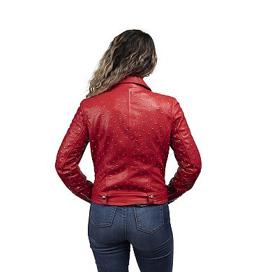 Women's Whet Blu Claudia Studded Leather Jacket