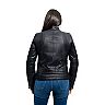 Women's Whet Blu Madelin Quilted Moto Leather Jacket