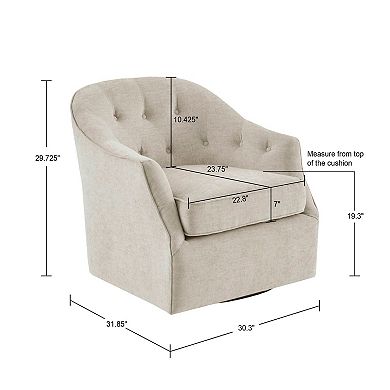 Madison Park Gayla Swivel Arm Chair