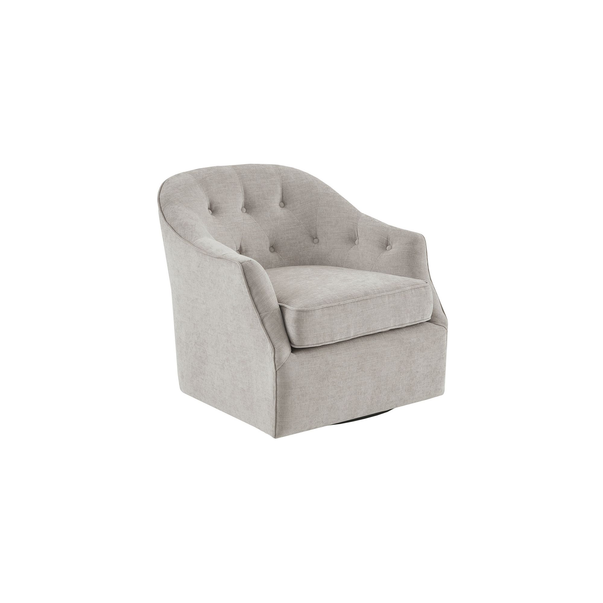 Madison Park Gayla 360 Degree Swivel Accent Chair, Natural
