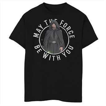 Boys 6-20 Star Wars: The Mandalorian Looking Scary Luke Graphic Tee