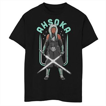 Boys 6-20 Star Wars: The Mandalorian Amongst The Stars Neon Graphic Tee