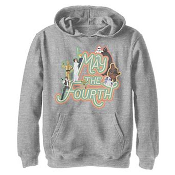 Boys 8-20 Star Wars May The Fourth Be With You Character Collage Hoodie