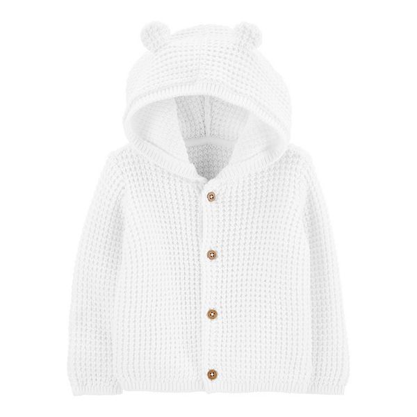 Hooded white hot sale cardigan