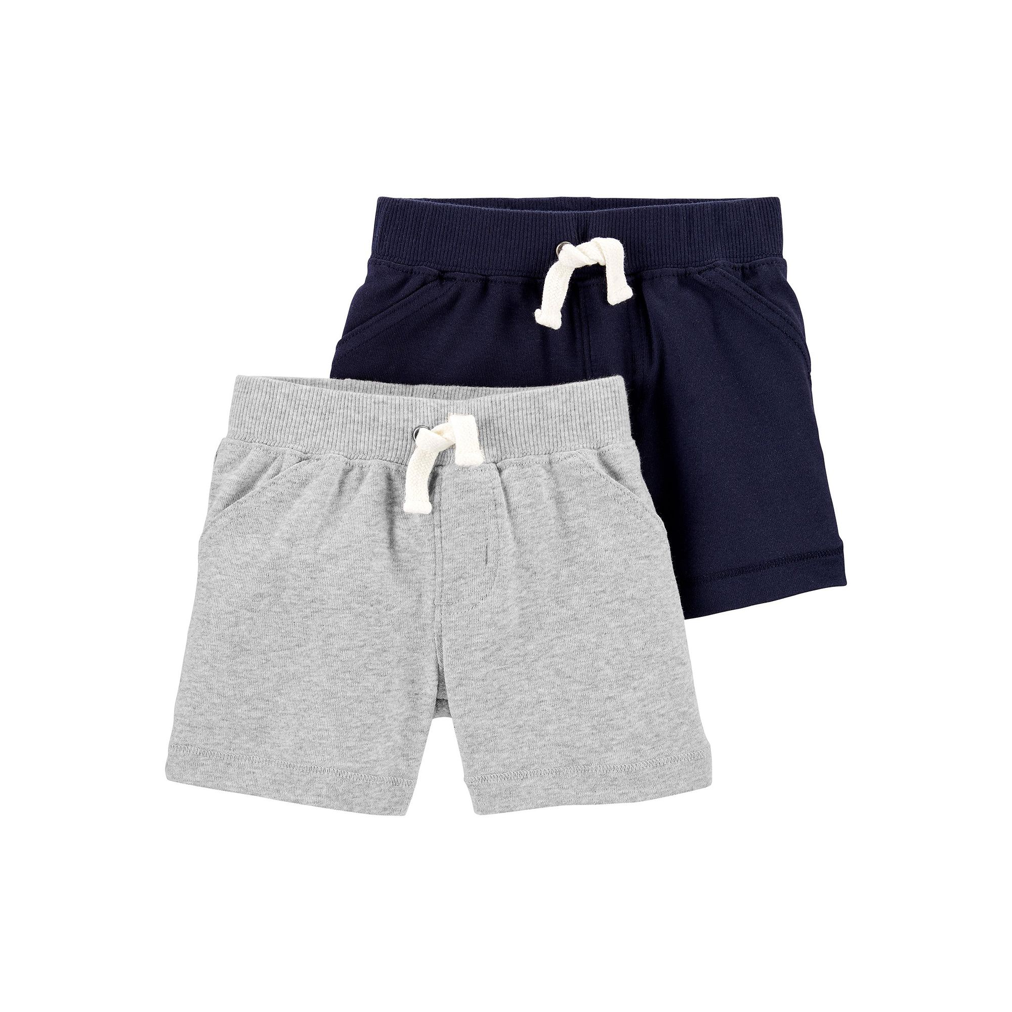 Baby Carters 2-Pack Pull-On Shorts, Boys, Size: 9 Months, Assorted