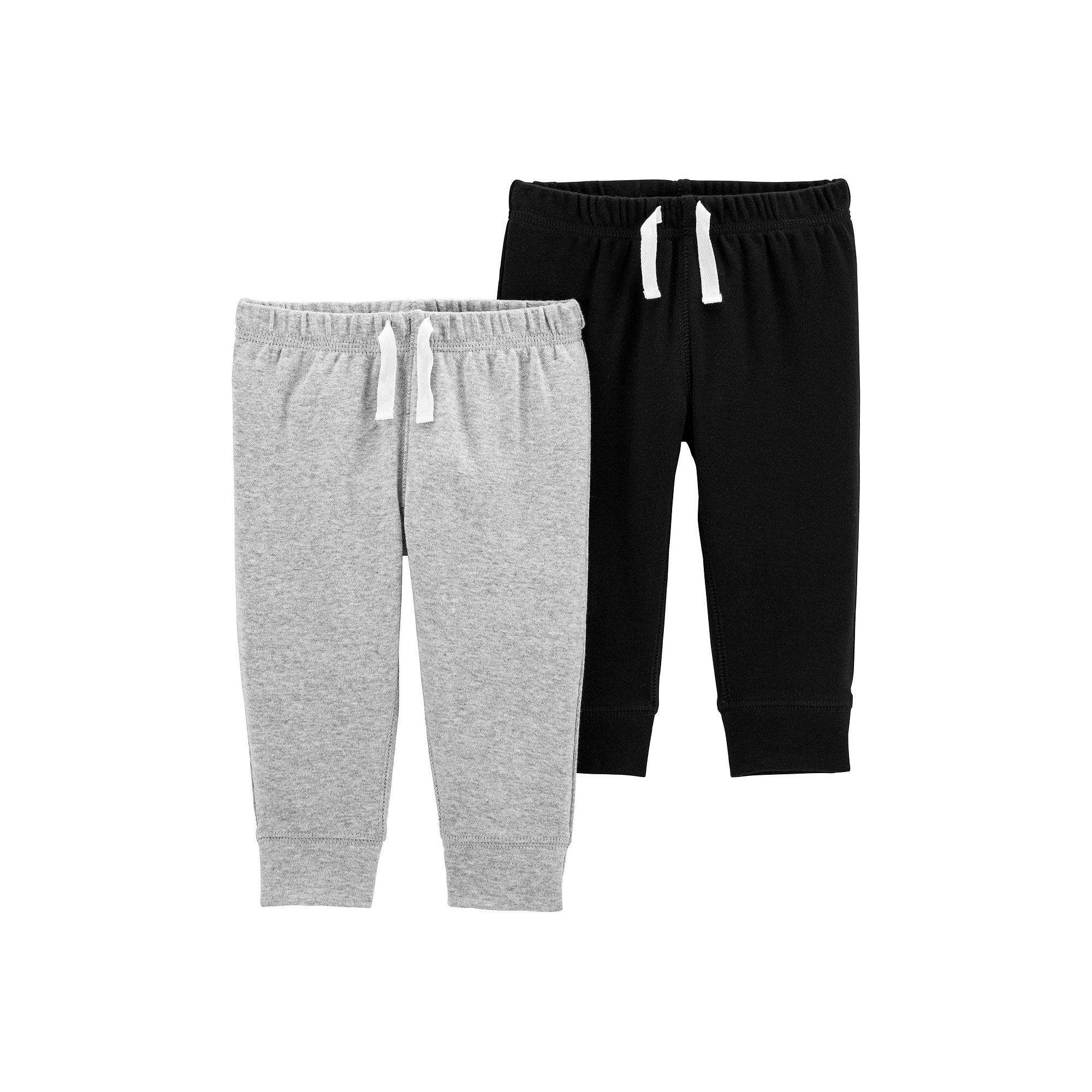 Baby Carters 2-Pack Pull-On Pants, Kids Unisex, Size: 12 Months, Assorted