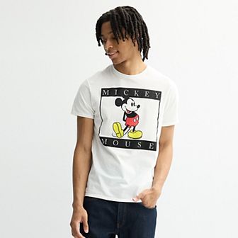 Disney's Mickey Mouse Men's Black Frame Graphic Tee