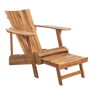 Safavieh Merlin Adirondack Chair & Footrest