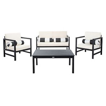 Safavieh Montez Outdoor Loveseat, Chair & Coffee Table 8 pc Set