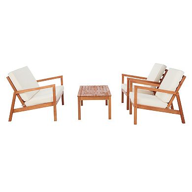 Safavieh Larence Loveseat, Chair, Coffee Table 4-piece Set