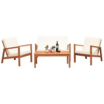 Safavieh Larence Loveseat, Chair, Coffee Table 4 pc Set