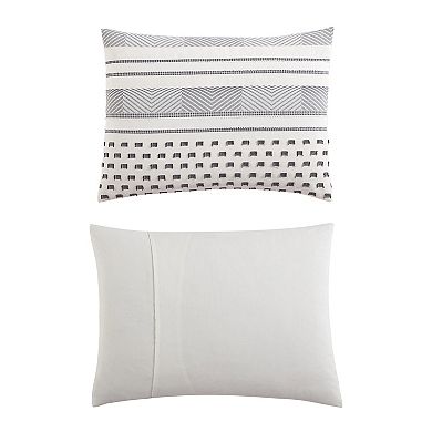 Swift Home Atayal Cotton Jacquard 5-Piece Comforter Set with Shams and Decorative Pillows