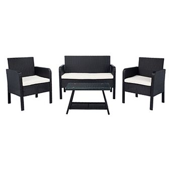 Safavieh Aboka Loveseat, Chair & Coffee Table 4 pc Set