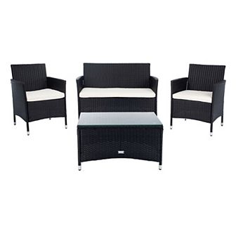 Safavieh Bandele Loveseat, Chair & Coffee Table 4 pc Set