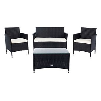 Safavieh Bandele Loveseat, Chair & Coffee Table 4 pc Set