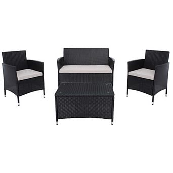 Safavieh Bandele Loveseat, Chair & Coffee Table 4 pc Set