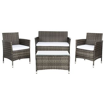 Safavieh Bandele Loveseat, Chair & Coffee Table 4 pc Set