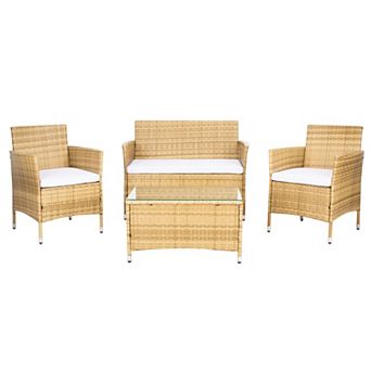 Safavieh Bandele Loveseat, Chair & Coffee Table 4 pc Set