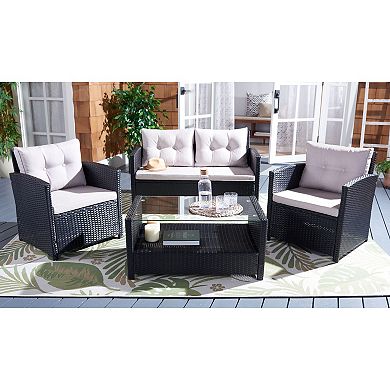 Safavieh Vellor Loveseat, Chair & Coffee Table 4-piece Set