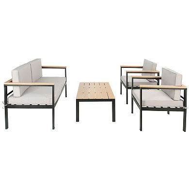 Safavieh Hendor Loveseat, Chair & Coffee Table 4-piece Set