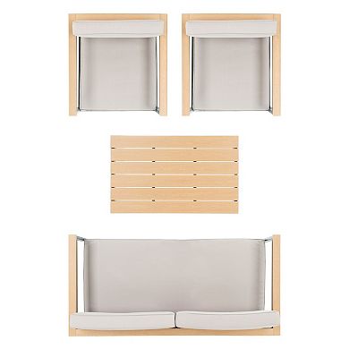 Safavieh Hendor Loveseat, Chair & Coffee Table 4-piece Set