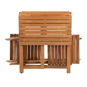 Safavieh Walten Flower Shelf Bistro Table & Chair 3 pc Set