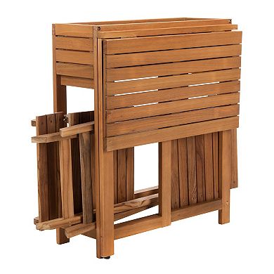 Safavieh Walten Flower Shelf Bistro Table & Chair 3-piece Set