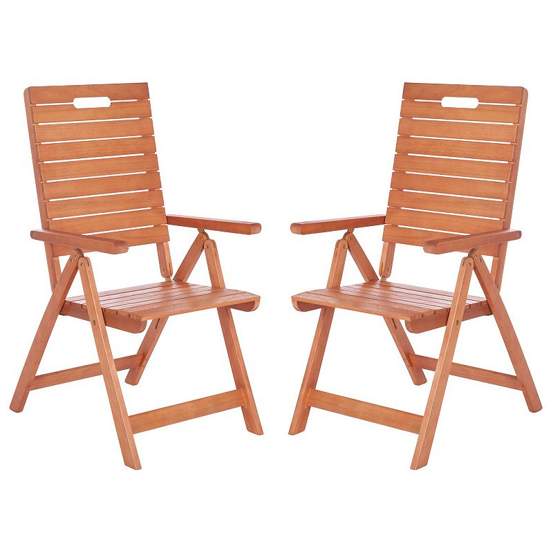 Safavieh Rence Folding Chair 2-piece Set, Brown