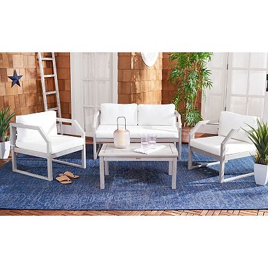 Safavieh Dren Loveseat, Chair & Coffee Table 4-piece Set