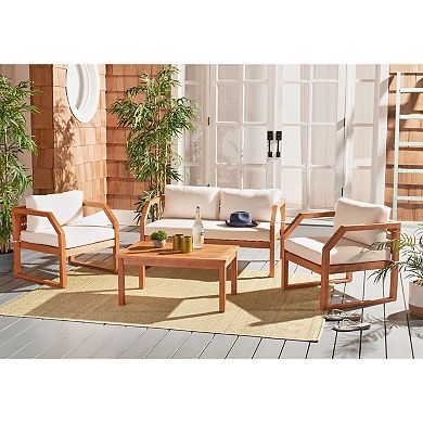 Safavieh Dren Loveseat, Chair & Coffee Table 4-piece Set