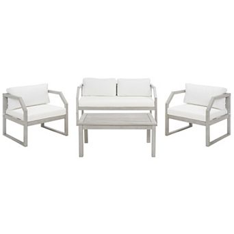 Safavieh Dren Loveseat, Chair & Coffee Table 4 pc Set