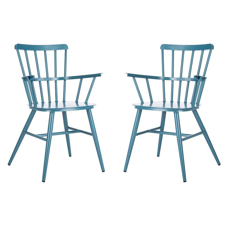 69909150 Safavieh Clifton Arm Dining Chair 2-piece Set, Blu sku 69909150