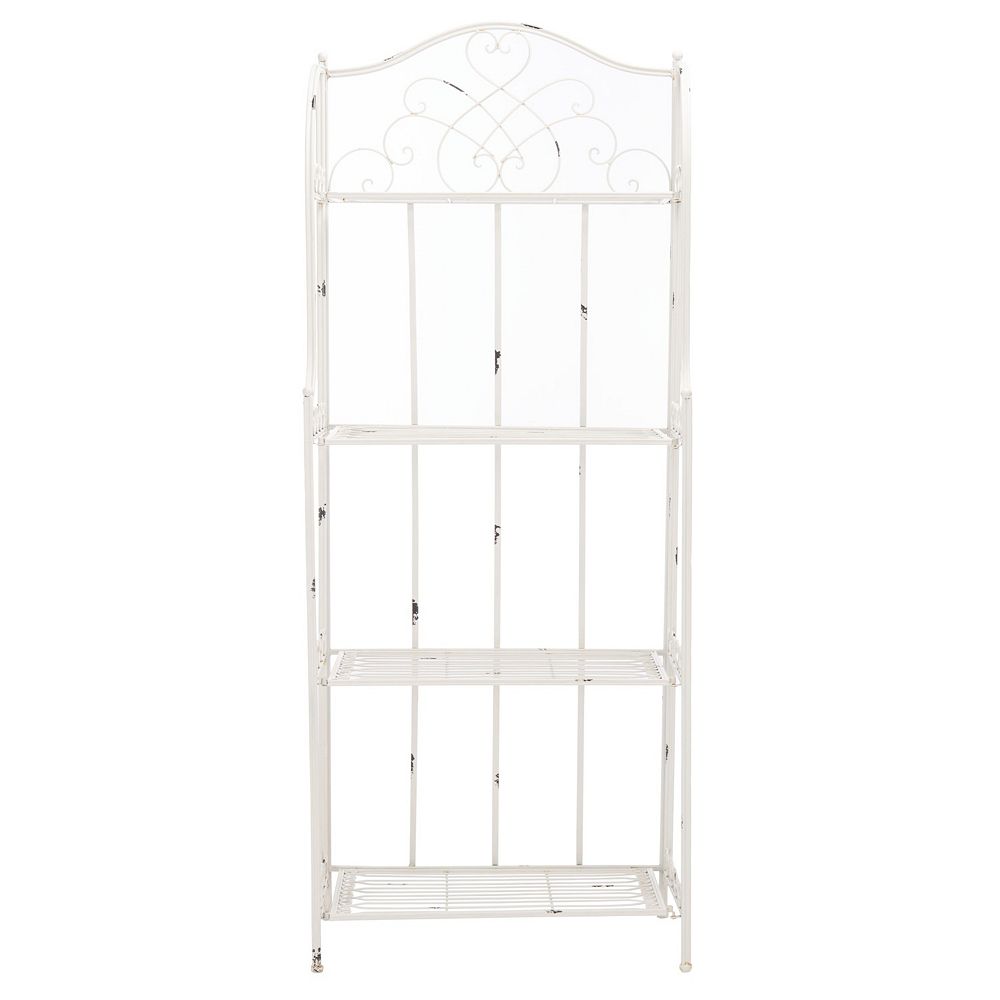 Safavieh Amaris Wrought Iron 4-Shelf Outdoor Storage Shelving Unit