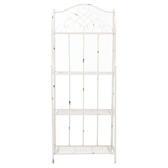 Safavieh Amaris Wrought Iron 4-Shelf Outdoor Storage Shelving Unit