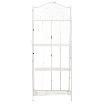 Safavieh Amaris Wrought Iron 4-Shelf Outdoor Storage Shelving Unit