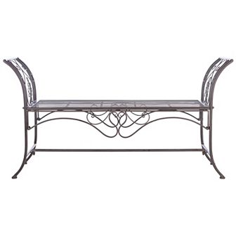 Safavieh Adina Wrought Iron Outdoor Garden Bench