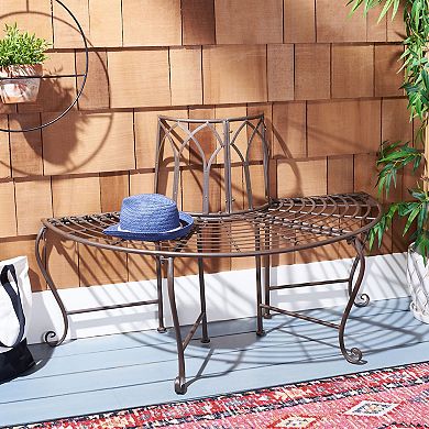 Safavieh Abia Wrought Iron Outdoor Tree Bench