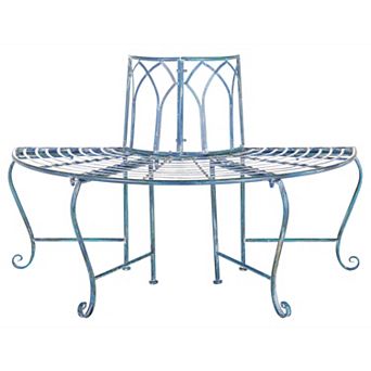 Safavieh Abia Wrought Iron Outdoor Tree Bench