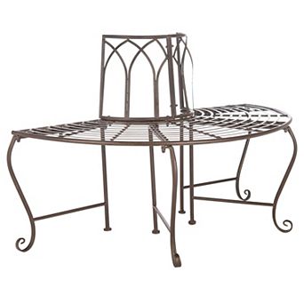 Safavieh Abia Wrought Iron Outdoor Tree Bench