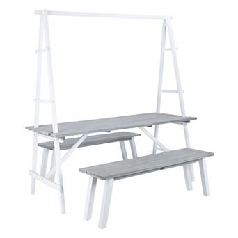 Safavieh Willamy Dining Table & Bench 3 pc Set