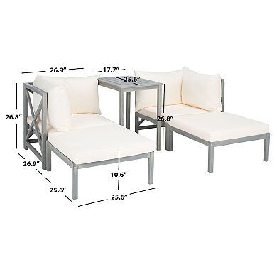 Safavieh Ronson Chair, Ottoman & End Table 5-piece Set