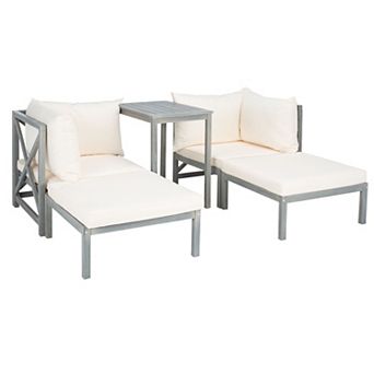 Safavieh Ronson Chair, Ottoman & End Table 5 pc Set
