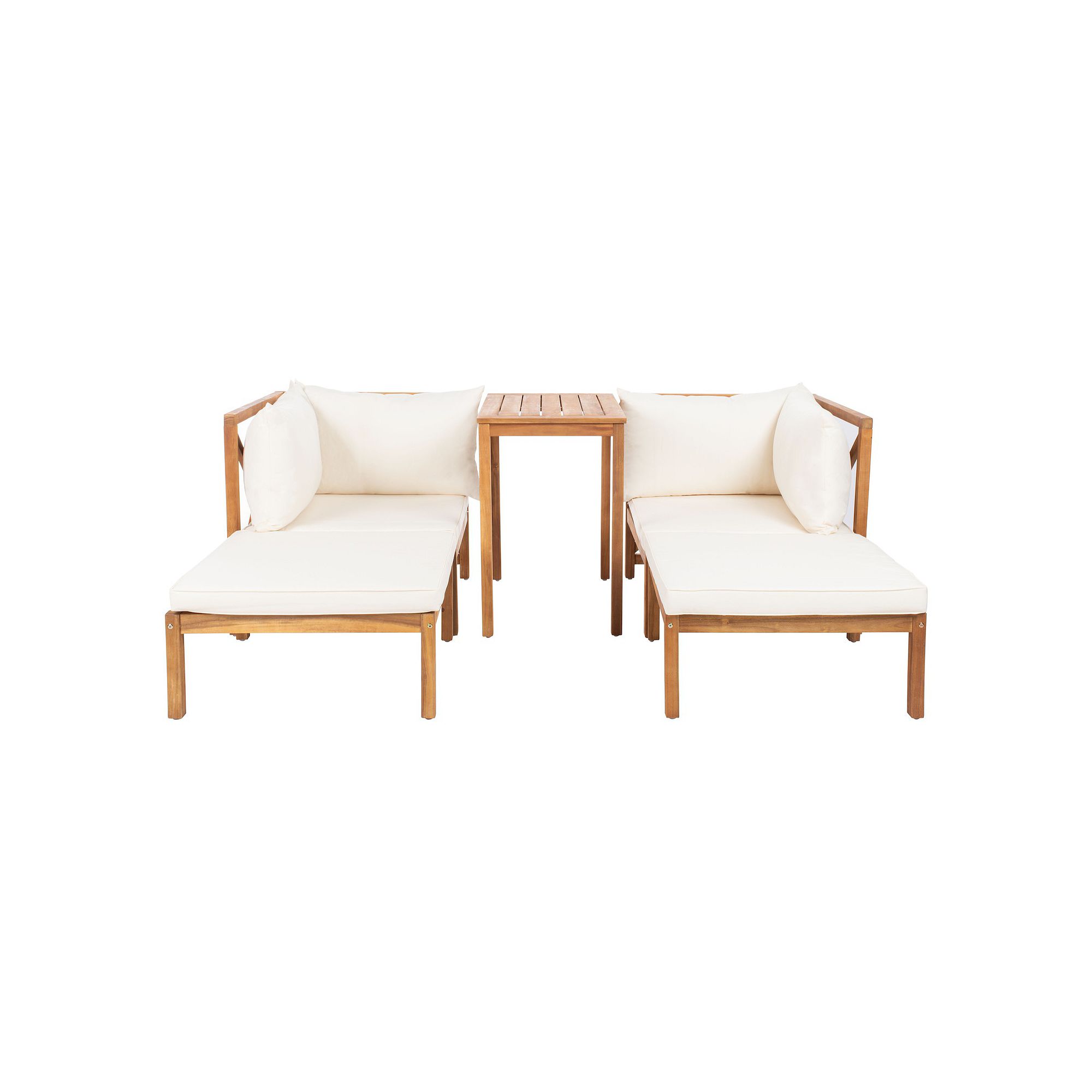 Safavieh Ronson Chair, Ottoman & End Table 5-piece Set, Beige