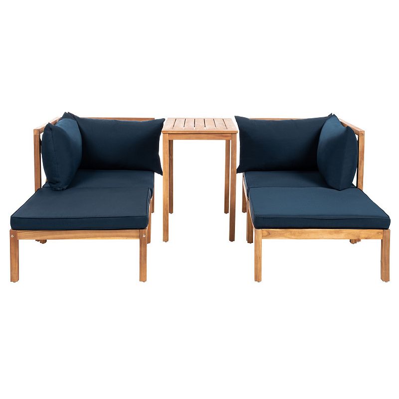 Safavieh Ronson Chair, Ottoman & End Table 5-piece Set, Blue