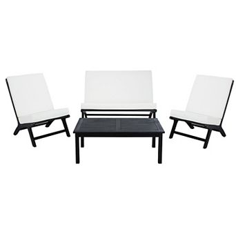 Safavieh Chaston Outdoor Loveseat, Chair & Coffee Table 4 pc Set